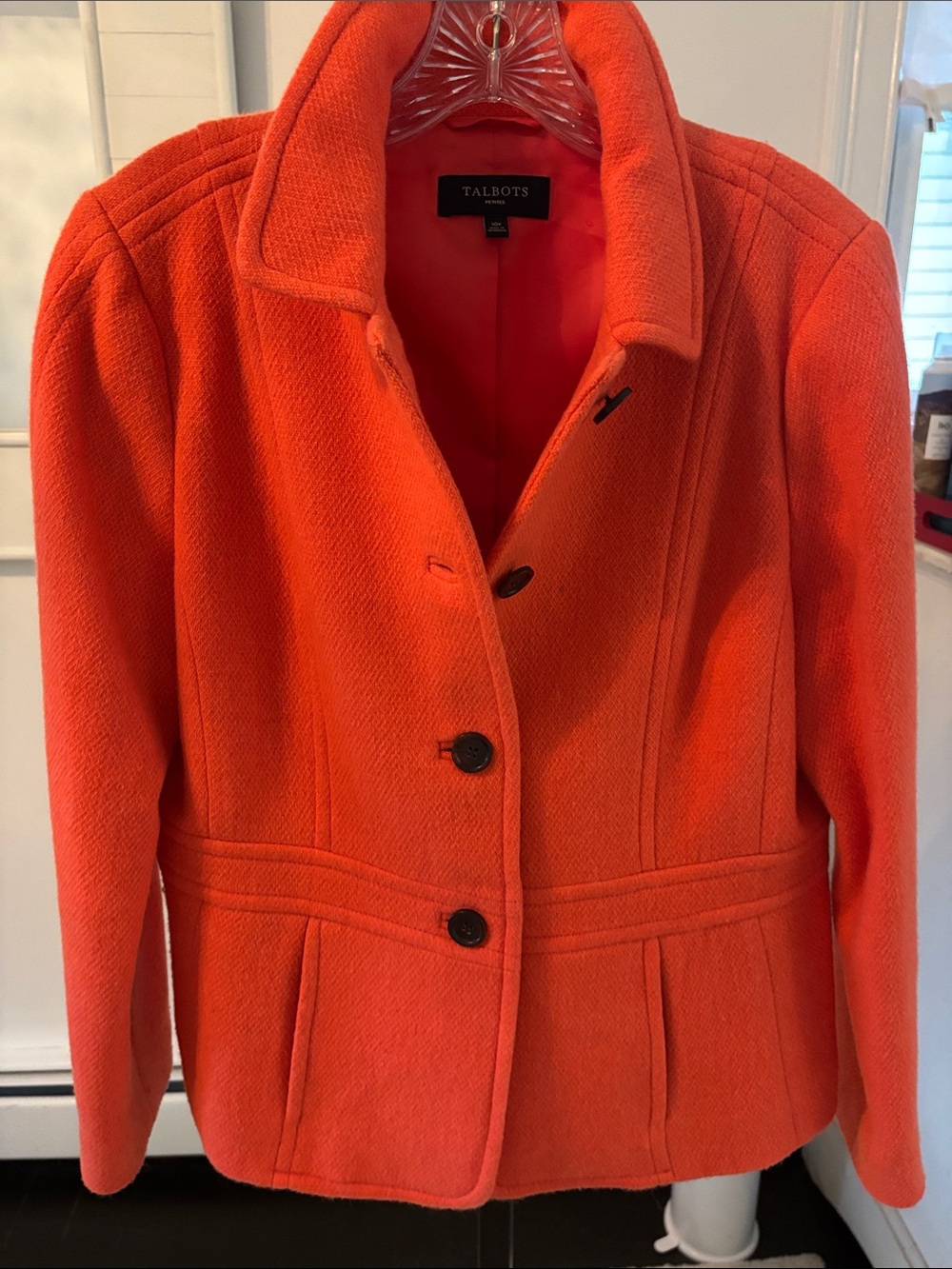 Talbots Orange Tailored Women's Wool Jacket